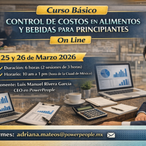 Curso Básico CONTROL DE COSTOS EN ALIMENTOS Y BEBIDAS PARA PRINCIPIANTES On Line