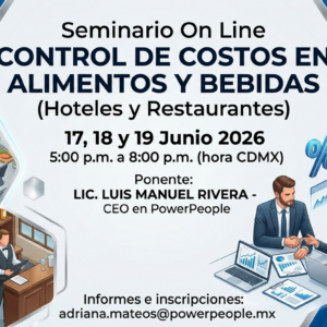 Seminario On Line CONTROL DE COSTOS EN ALIMENTOS Y BEBIDAS
