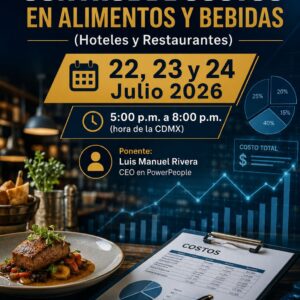 Seminario CONTROL DE COSTOS EN ALIMENTOS Y BEBIDAS On Line