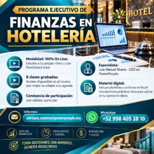 PROGRAMA EJECUTIVO DE FINANZAS HOTELERÍA On Line (Clases grabadas)